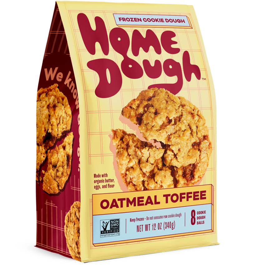 Home Dough Oatmeal Toffee Front of Package